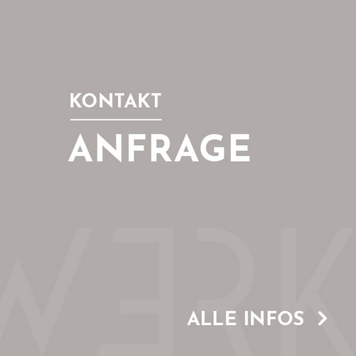 Menükachel mit Verlinkung zur Anfrage und dem Kontaktformular